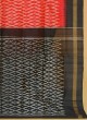 Red and Black Woven Pure Silk Saree with Patola Design